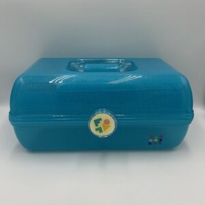 Caboodles On-The-Go-Girl Makeup‎ Case - Blue  Glitter